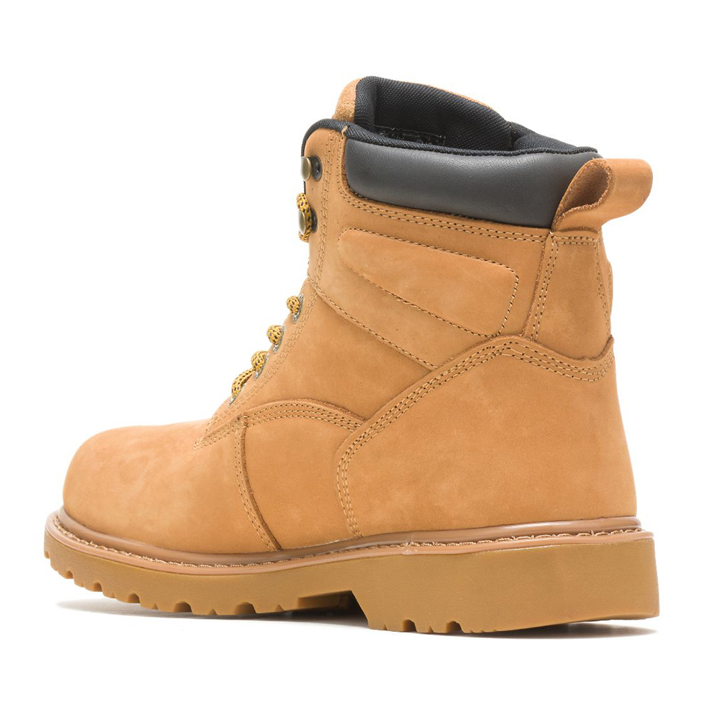 Wolverine Men's Floorhand Waterproof 6 Inch Boots with Steel Toe (Wheat/Tan) from GME Supply